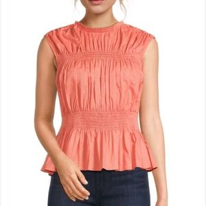 JOE'S Jeans women’s Sleeveless Voile Top in Lantana. Size M. MSRP $175